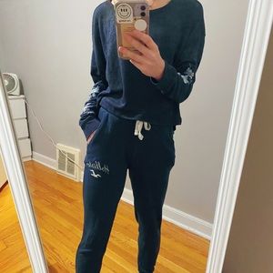 Hollister bundle (long sleeve+sweatpants)
